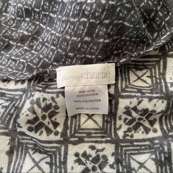 Gray Charming Charlie Scarf - Picture 2 of 3